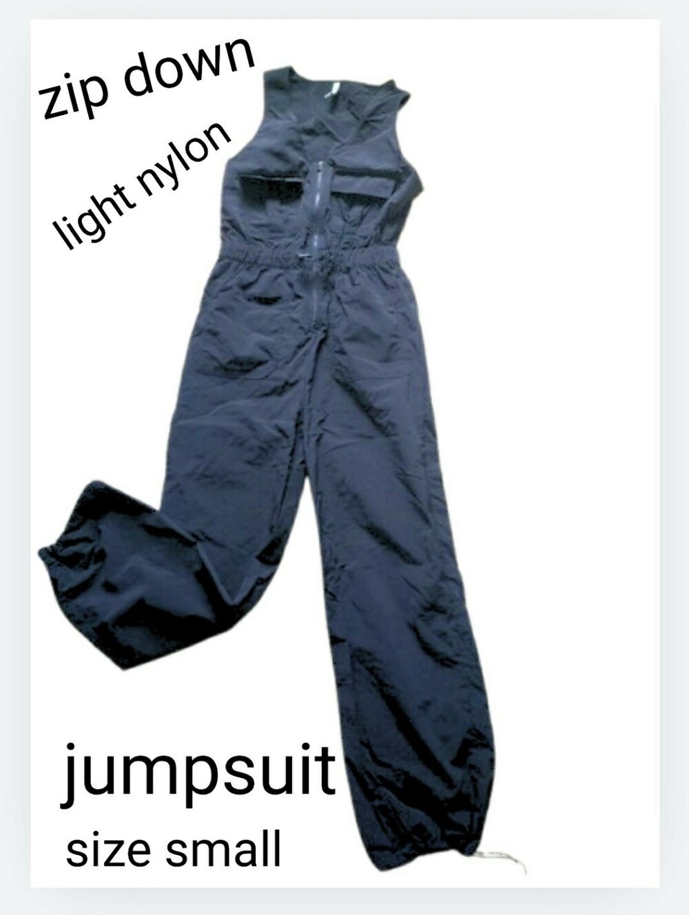 Love Tree Utility Zip Down Jumpsuit Small